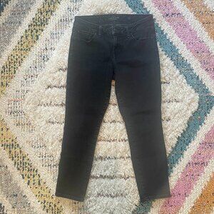 Lucky Brand Lolita Crop in Faded Black Wash, Size 27